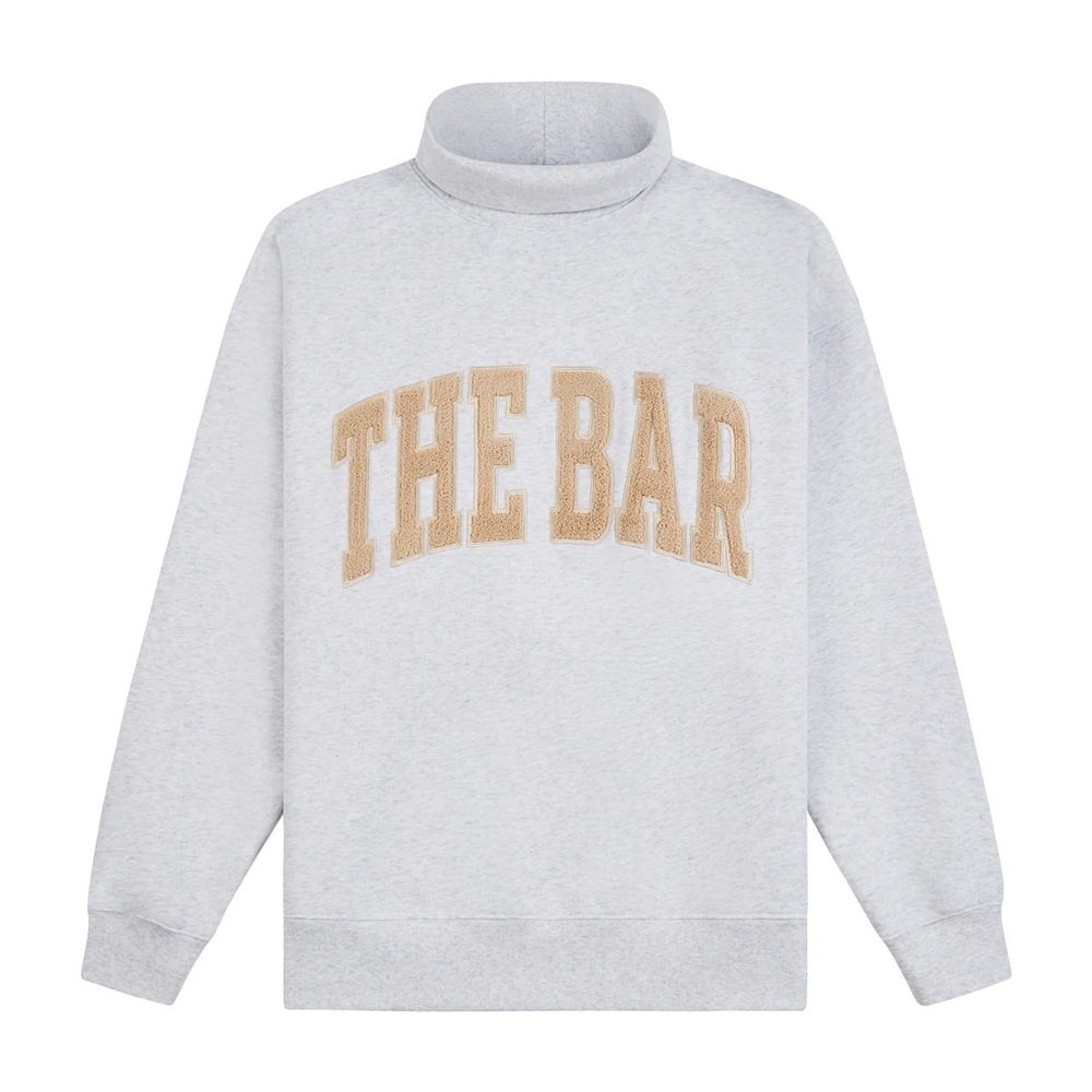 THE BAR | NWT! ARLO HIGHEST NECK LT HEATHER GREY/NUDE - Picture 2 of 4